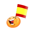 Red And Yellow Flag Smiley