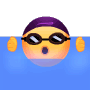 The Purple Swim Cap Smiley
